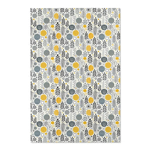 Bohemian Area Rug – Yellow Geometric Patterns - Dipaliz - Rugs