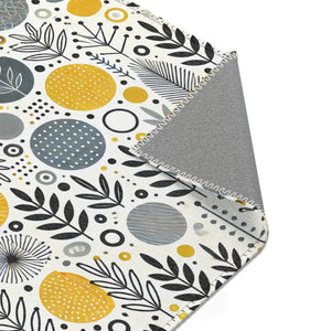 Bohemian Area Rug – Yellow Geometric Patterns - Dipaliz - Rugs