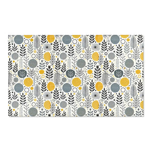 Bohemian Area Rug – Yellow Geometric Patterns - Dipaliz - Rugs