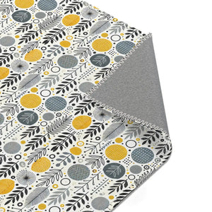 Bohemian Area Rug – Yellow Geometric Patterns - Dipaliz - Rugs