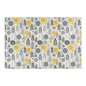 Bohemian Area Rug – Yellow Geometric Patterns - Dipaliz - Rugs