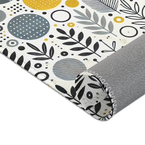Bohemian Area Rug – Yellow Geometric Patterns - Dipaliz - Rugs