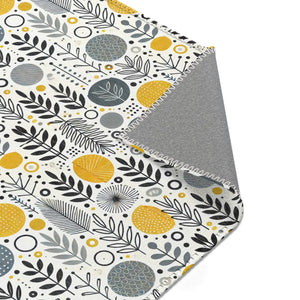 Bohemian Area Rug – Yellow Geometric Patterns - Dipaliz - Rugs