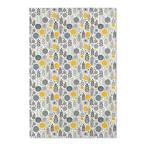 Bohemian Area Rug Yellow Geometric Patterns Modern Style Dipaliz - 48’’ × 72’’ - Rugs