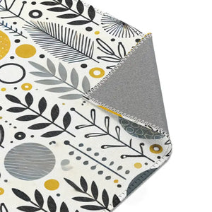 Bohemian Area Rug Yellow Geometric Patterns Modern Style Dipaliz - Rugs