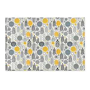 Bohemian Area Rug Yellow Geometric Patterns Modern Style Dipaliz - Rugs