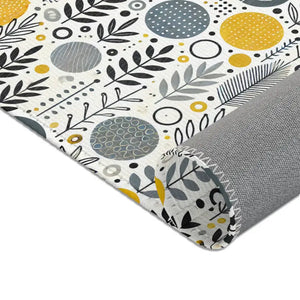 Bohemian Area Rug Yellow Geometric Patterns Modern Style Dipaliz - Rugs