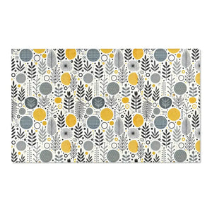 Bohemian Area Rug Yellow Geometric Patterns Modern Style Dipaliz - 60’’ × 36’’ - Rugs