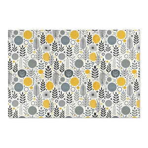 Bohemian Area Rug Yellow Geometric Patterns Modern Style Dipaliz - 72’’ × 48’’ - Rugs