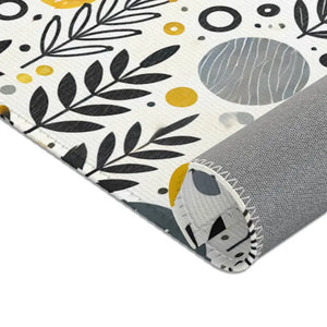 Bohemian Area Rug Yellow Geometric Patterns Modern Style Dipaliz - Rugs