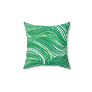 Polyester Square Pillow Abstract Wavy Pattern Comfort Style Dipaliz - 14’’ × - Throw Pillows