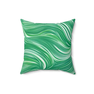 Polyester Square Pillow Abstract Wavy Pattern Comfort Style Dipaliz - 16’’ × - Throw Pillows