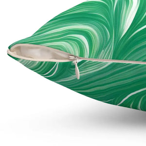 Polyester Square Pillow Abstract Wavy Pattern Comfort Style Dipaliz - Throw Pillows