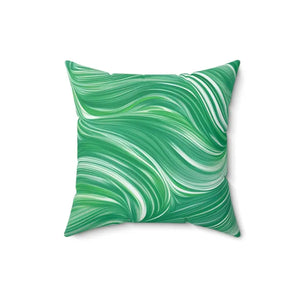 Polyester Square Pillow Abstract Wavy Pattern Comfort Style Dipaliz - Throw Pillows