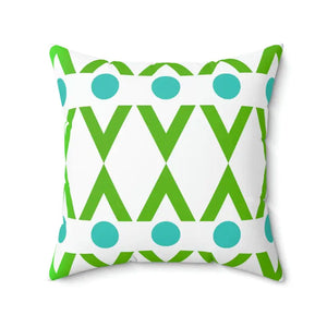 Spun Polyester Square Pillow - Geometric Circles Shapes - Dipaliz - 20’’ × - Pillows