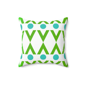 Spun Polyester Square Pillow - Geometric Circles Shapes - Dipaliz - Pillows