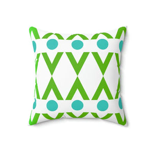 Spun Polyester Square Pillow - Geometric Circles Shapes - Dipaliz - Pillows