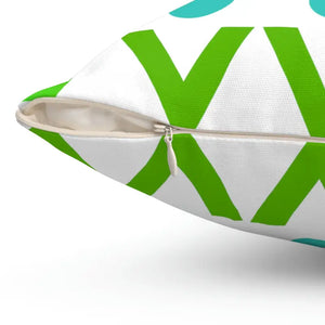 Spun Polyester Square Pillow - Geometric Circles Shapes - Dipaliz - Pillows