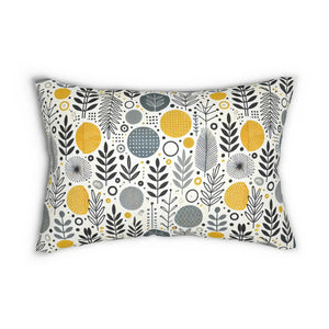 Yellow Lumbar Pillow – Spun Polyester 12x20 - Dipaliz - Back & Support Cushions