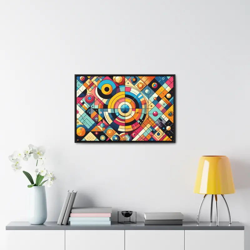 Modern Geometric Gallery Canvas Wraps for Chic Living Spaces