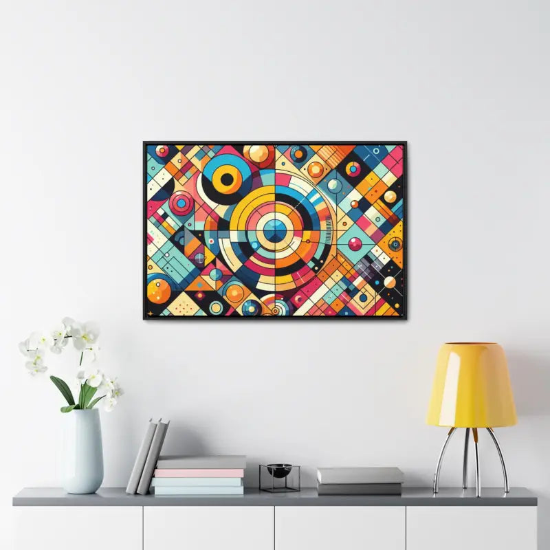 Modern Geometric Gallery Canvas Wraps for Chic Living Spaces