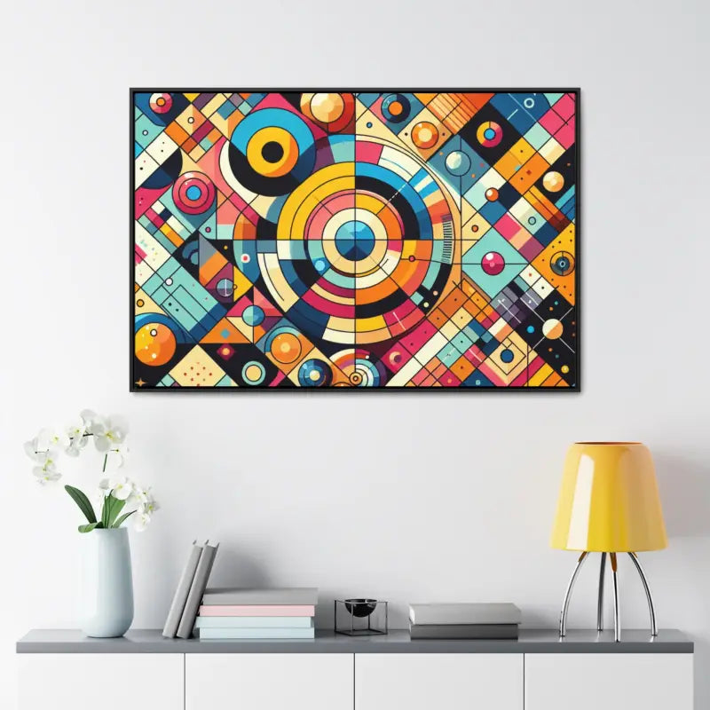 Modern Geometric Gallery Canvas Wraps for Chic Living Spaces