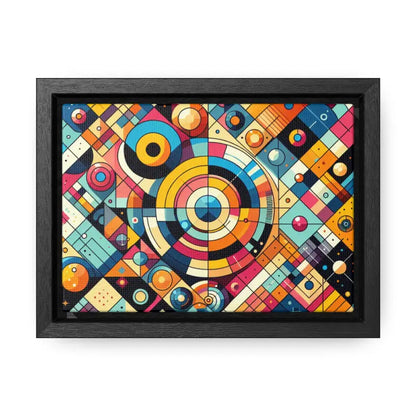 Modern Geometric Gallery Canvas Wraps for Chic Living Spaces - 7’’ x 5’’ / Black / Premium (1.25″)