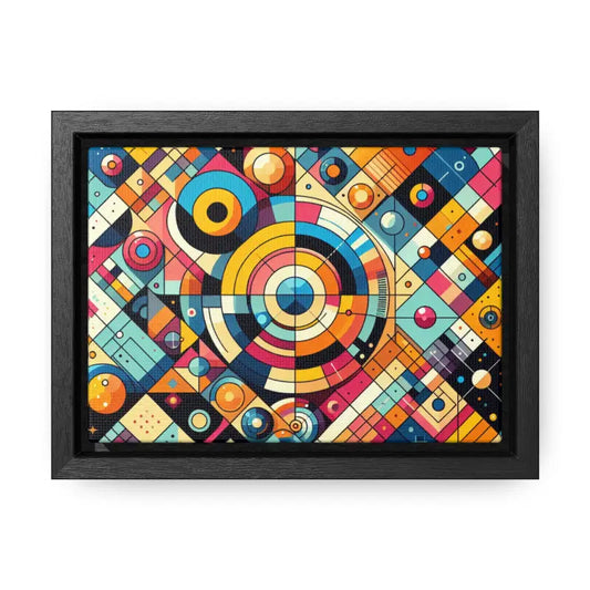 Modern Geometric Gallery Canvas Wraps for Chic Walls - 7’’ x 5’’ / Black / Premium (1.25″)