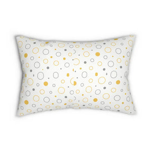 Dipaliz Lumbar Pillow - Geometric Pattern Modern Flair Support - 20’’ × 14’’ - Throw Pillows