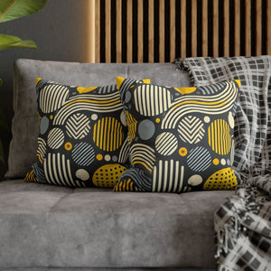 Modern Geometric Pillowcase – Spun Polyester - Dipaliz - Pillowcases & Shams
