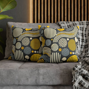 Modern Geometric Pillowcase – Spun Polyester - Dipaliz - Pillowcases & Shams