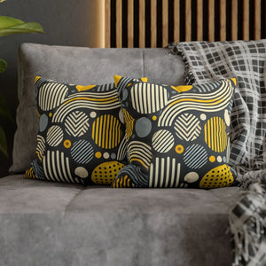 Modern Geometric Pillowcase – Spun Polyester - Dipaliz - Pillowcases & Shams