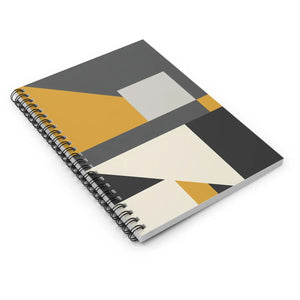 Modern Geometric Spiral Notebook - Metal Binding - Dipaliz - Journals