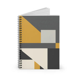 Modern Geometric Spiral Notebook - Metal Binding - Dipaliz - Journals