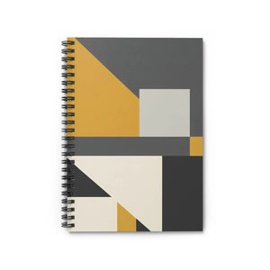 Modern Geometric Spiral Notebook - Metal Binding - Dipaliz - Journals