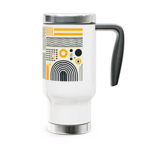 Sleek Stainless Steel Travel Mug - Insulating Plastic - Dipaliz - Mugs