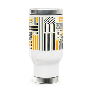 Sleek Stainless Steel Travel Mug - Insulating Plastic - Dipaliz - Mugs