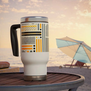 Sleek Stainless Steel Travel Mug - Insulating Plastic - Dipaliz - Mugs