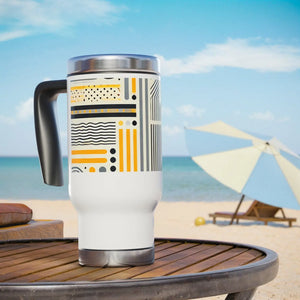 Sleek Stainless Steel Travel Mug - Insulating Plastic - Dipaliz - Mugs