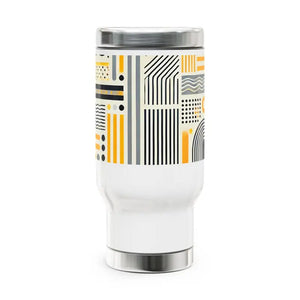 Stainless Steel Travel Mug Adventure Ready Design Dipaliz - 14oz - Mugs