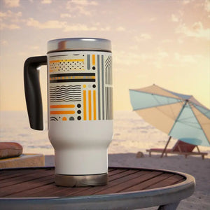 Stainless Steel Travel Mug Adventure Ready Design Dipaliz - 14oz - Mugs