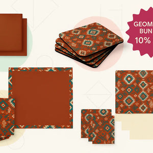 Modern geometric with pastel shapes