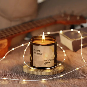 Scented Soy Candle - Cozy Amber Glow Vibes - Dipaliz - Candles