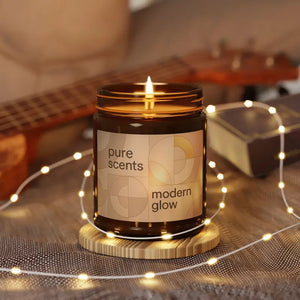 Scented Soy Candle - Cozy Amber Glow Vibes - Dipaliz - Candles