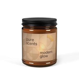 Scented Soy Candle - Cozy Amber Glow Vibes - Dipaliz - 9oz / Christmas Warmth - Candles