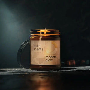 Scented Soy Candle - Cozy Amber Glow Vibes - Dipaliz - Candles