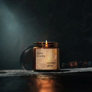 Scented Soy Candle - Cozy Amber Glow Vibes - Dipaliz - 4oz / Christmas Warmth - Candles