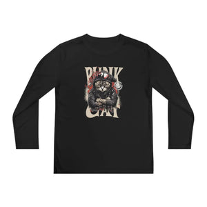 Punk Cat Long Sleeve Competitor Tee - Moisture Wicking - Dipaliz - T-shirts
