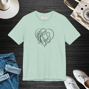 Child Love Tee Unisex Jersey Short Sleeve with Casual Flair - Dipaliz - Heather Prism Mint / Xs - T-shirts