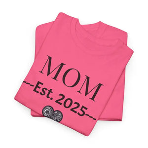 Deluxe T-shirt Mom Established 2025 Heavy Cotton Unisex Tee - Dipaliz - T-shirts